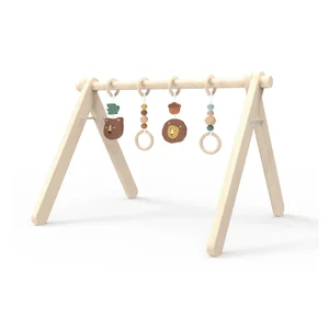 Unisex Montessori Educational Pretend Play Set Nontoxic Wood Baby Activity Gym Toy for Kids 12M+ Home Use Safety