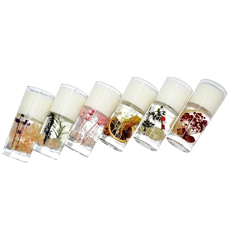 Kit Cire Gelée 500 G SPORWAY Avec 50 Mèches - Cire Transparente Haute Qualité Pour Bougies Artisanales - Point Fusion 64-85°C - DIY Créatif