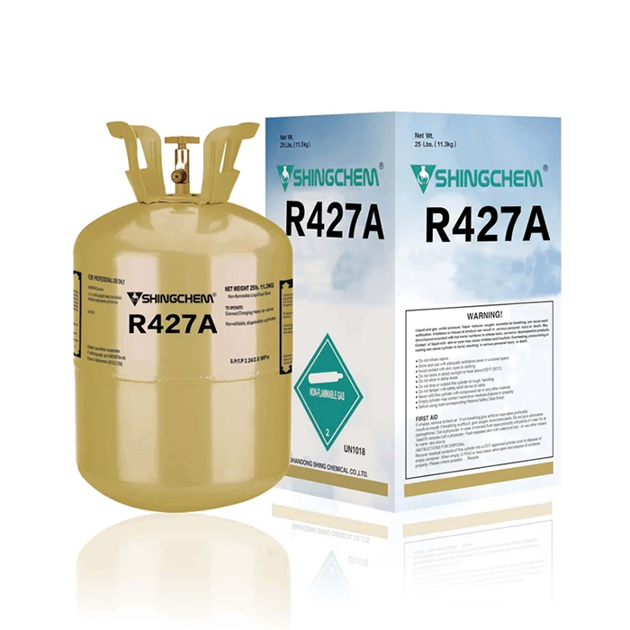 SHINGCHEM Refrigerant Gas 30lbs R427a Refrigerant Price R427a Gas Refrigerant for Sale