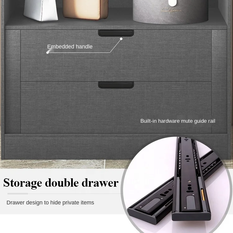 PA Custom Open Design Portable Armoire Wardrobe Clothes Closet Cabinet Wood Wardrobe