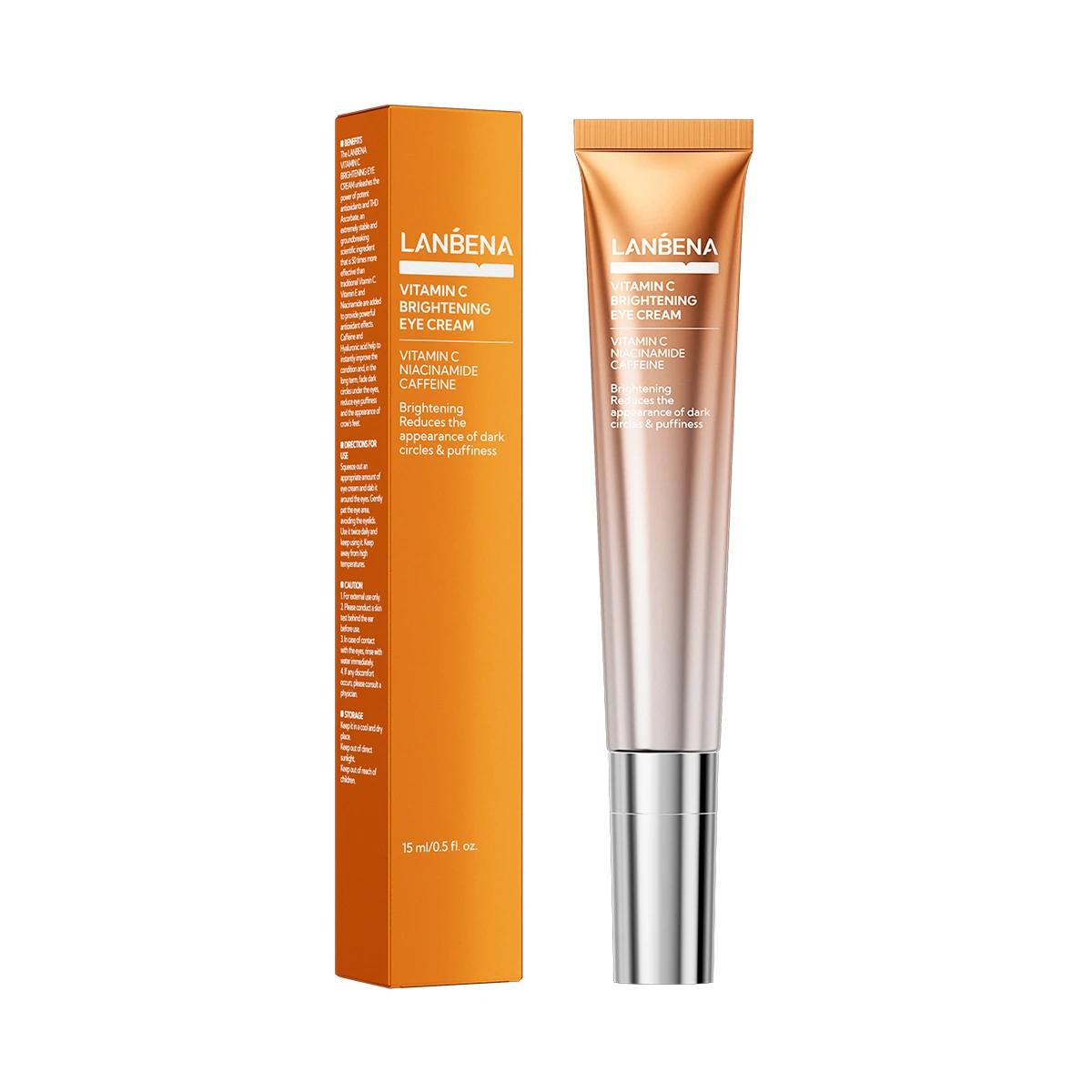 Lanbena Brightening Eye Cream Anti-Wrinkle Vitamin c for Dark Circles Hydrating and Lightweight