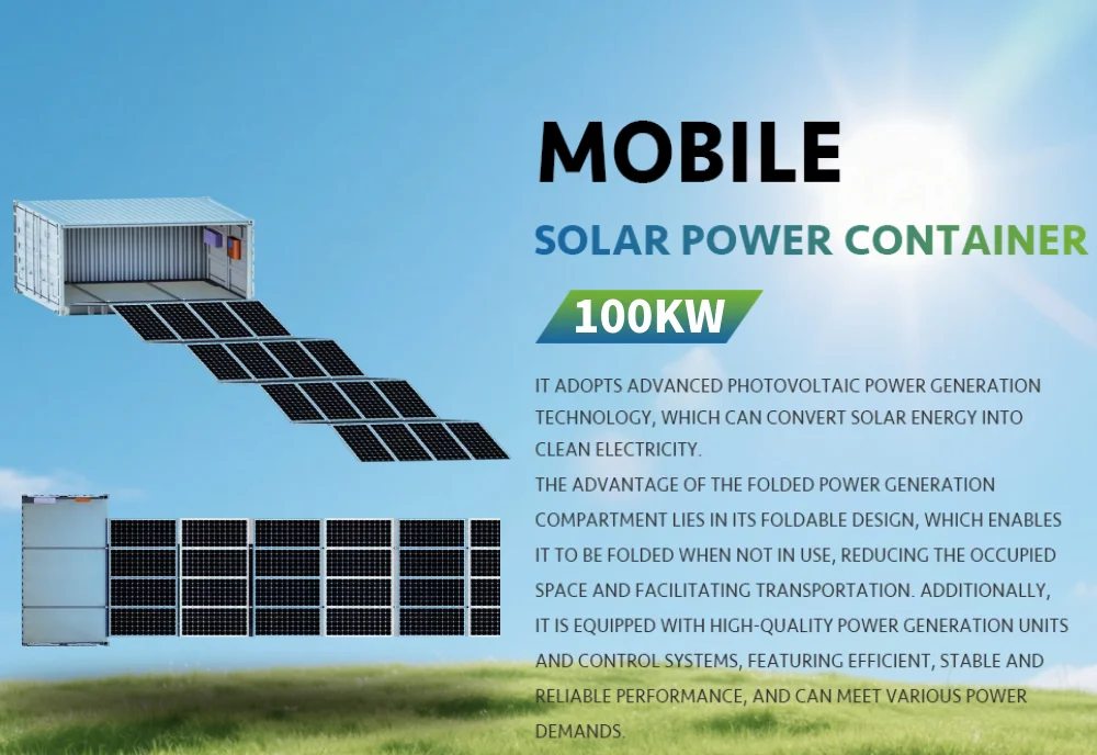 QIANEN 100KW Foldable Photovoltaic Solar Energy MPPT System Portable Mobile Power Generation for Commercial Use Storage factory