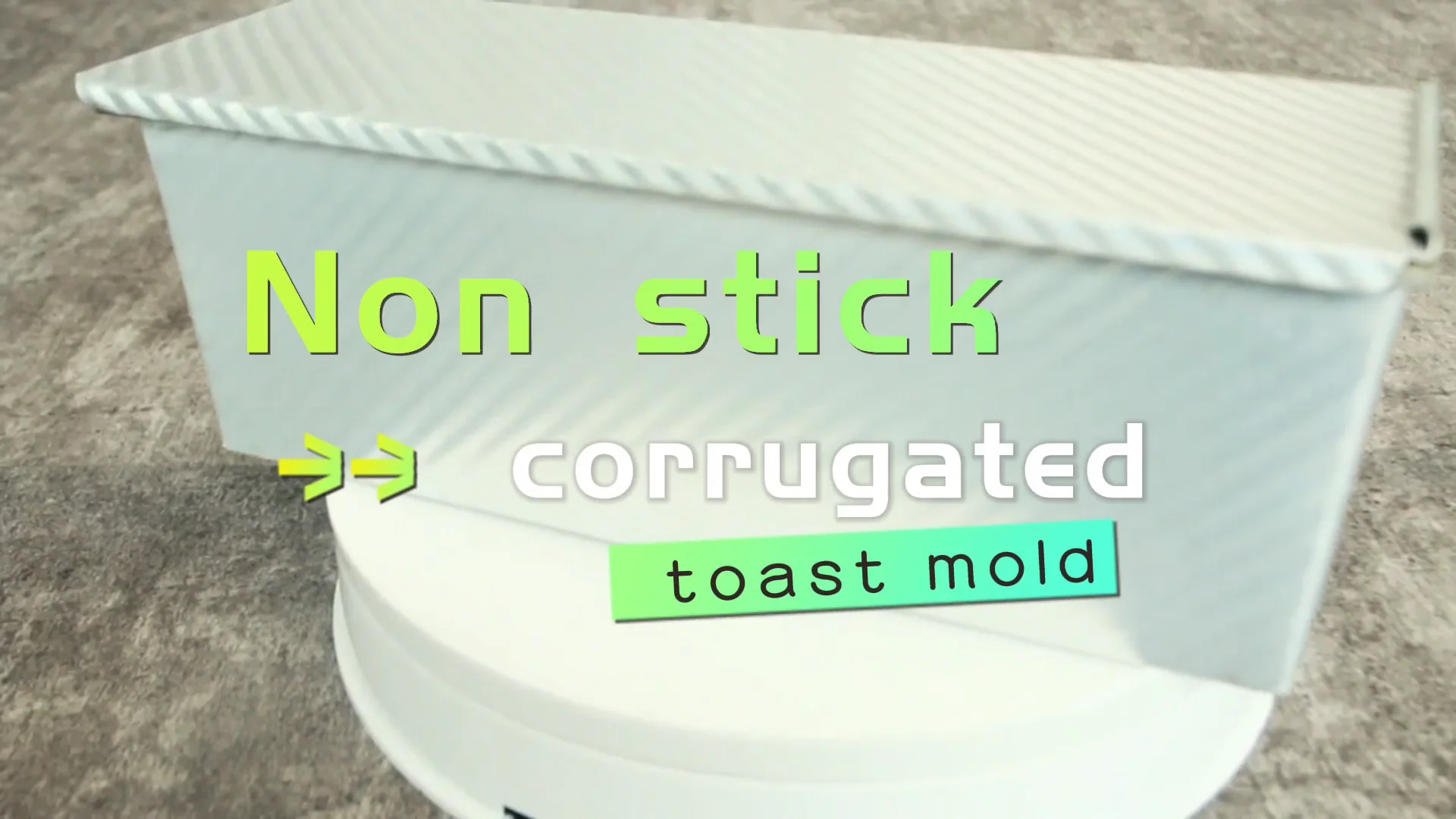 Non Stick Corrugated Loaf Pan Bread Baking Mold Rectangle Toast Tin For