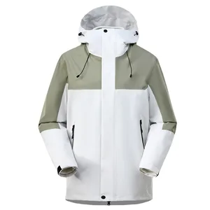 Men's Women's Three-In-One Winter Jacket Stand Detachable Graphene Fleece Liner Three-Proof Fabric Windproof Waterproof Front