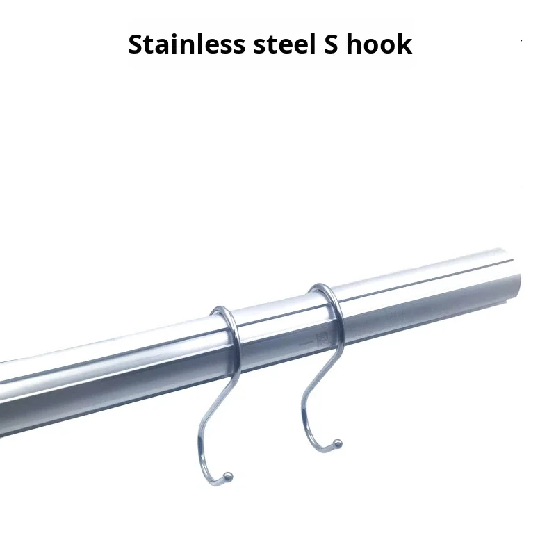 Stainless Steel S Hook 28mm Third Generation Aluminum Alloy Grade 1000 Series Lean Pipeline Rod Profile Accessories Metal