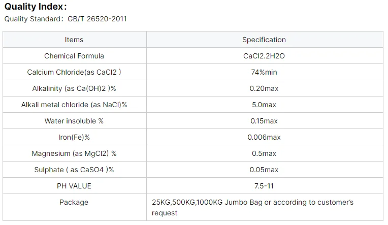 High Quality Industrial Grade 74% 25Kg Flake Dihydrate Calcium Choride supplier