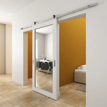 Hampton Inn Mirror Sliding Barn Doors For Bathroom And Closet With ...