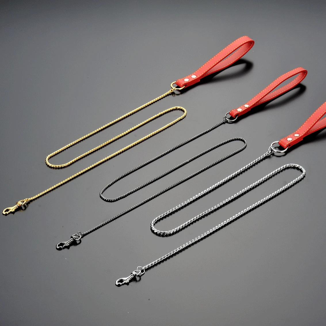 Kingtale Heavy Duty Strong Metal Steel Dog Chain Leash For Walking