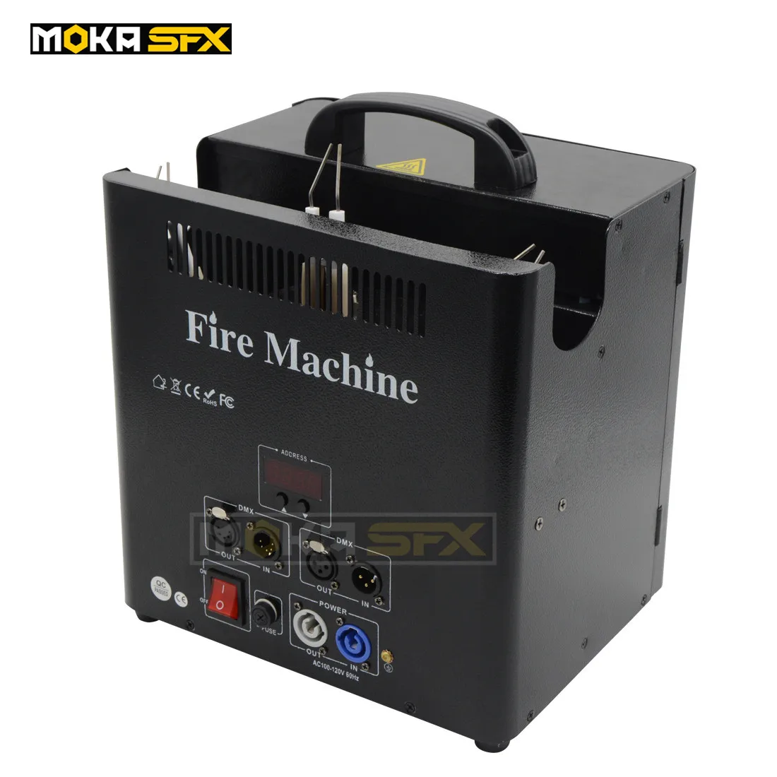 MOKA SFX H-E03 Triple-Way Flame Projector - 200W DMX Stage Effect