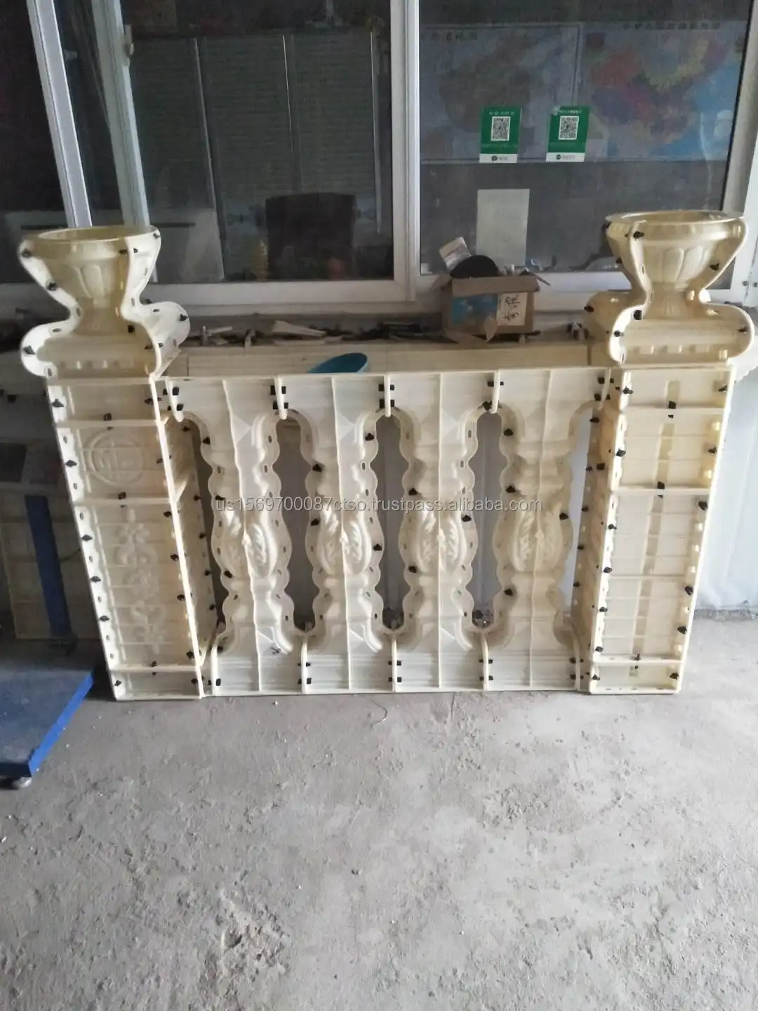 Pvc Hand Railing Mold 70cm Height Handrails Concrete Baluster Mold ABS Plastic Reusable ...