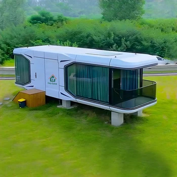Smart Removable Homes Prefab Space Capsule House With Bathroom Sunshine Room AI Voice Control Tiny House