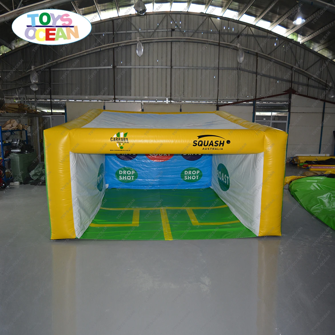 2023 New Inflatable Squash Courts for Children Customized Inflate Tennis Courts Interactive Squash Ball Wall