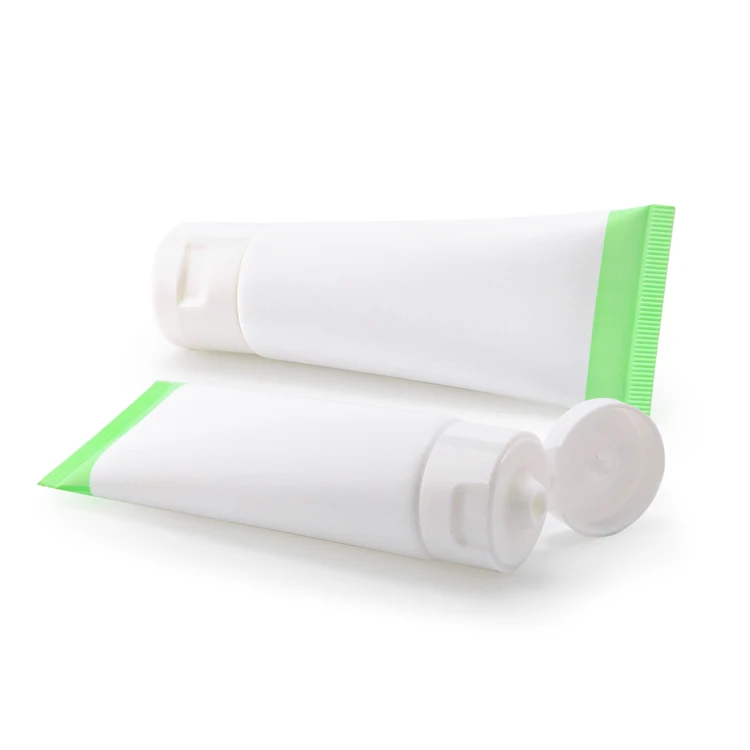 Custom 120g Shampoo Round White Package Squeeze Plastic Soft Packaging Sunscreen Cream Cosmetic Tube With Caps