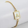 Gold letter bracelet