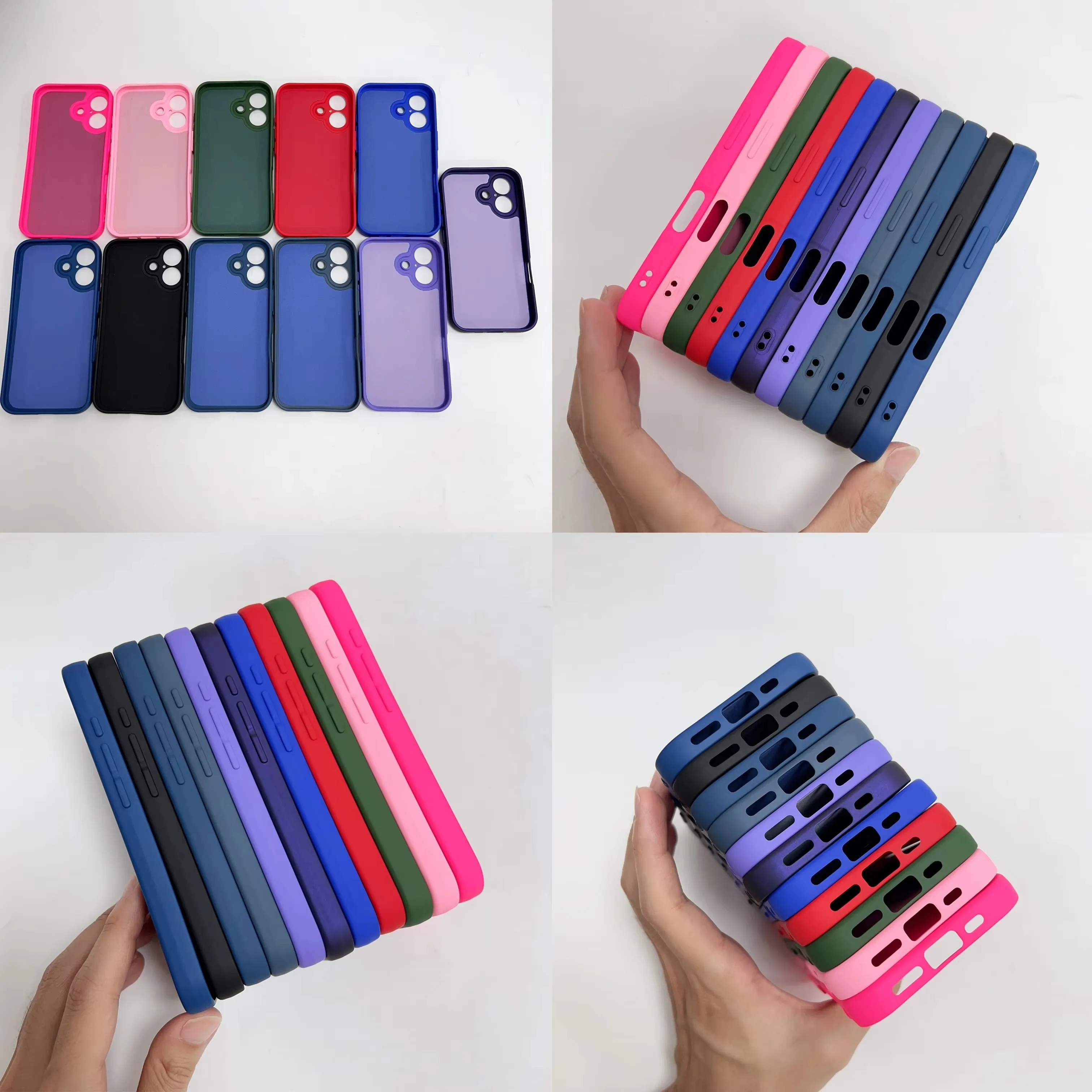 product laudtec real liquid silicone phone cases shockproof slim colorful soft custom back cover for iphone 17 air 16 pro max sjk1055-9
