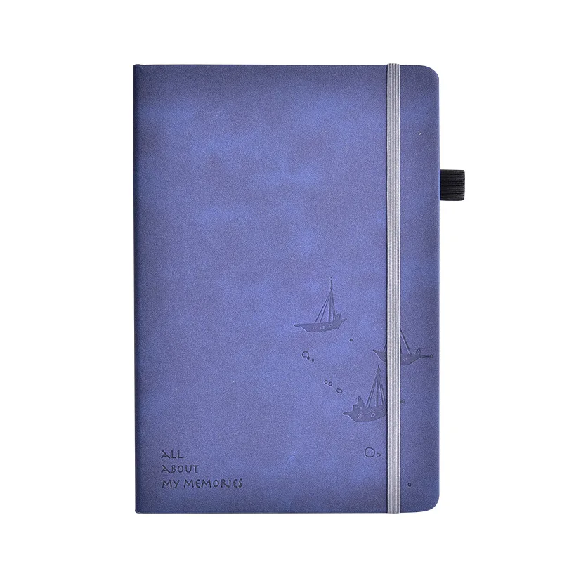 Wholesale office business gift custom A5 pu leather notebook with elastic band