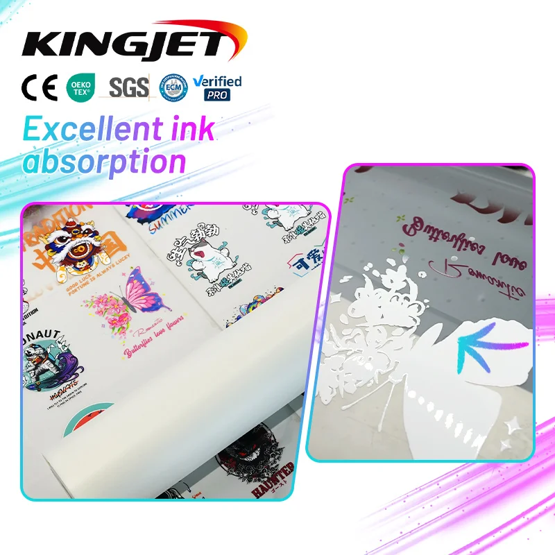 Glitter FilmT-Shirt Printer Digital Printing Dtf Pet Film Roll DTF Pet Film Roll DTF Transfer Paper Film