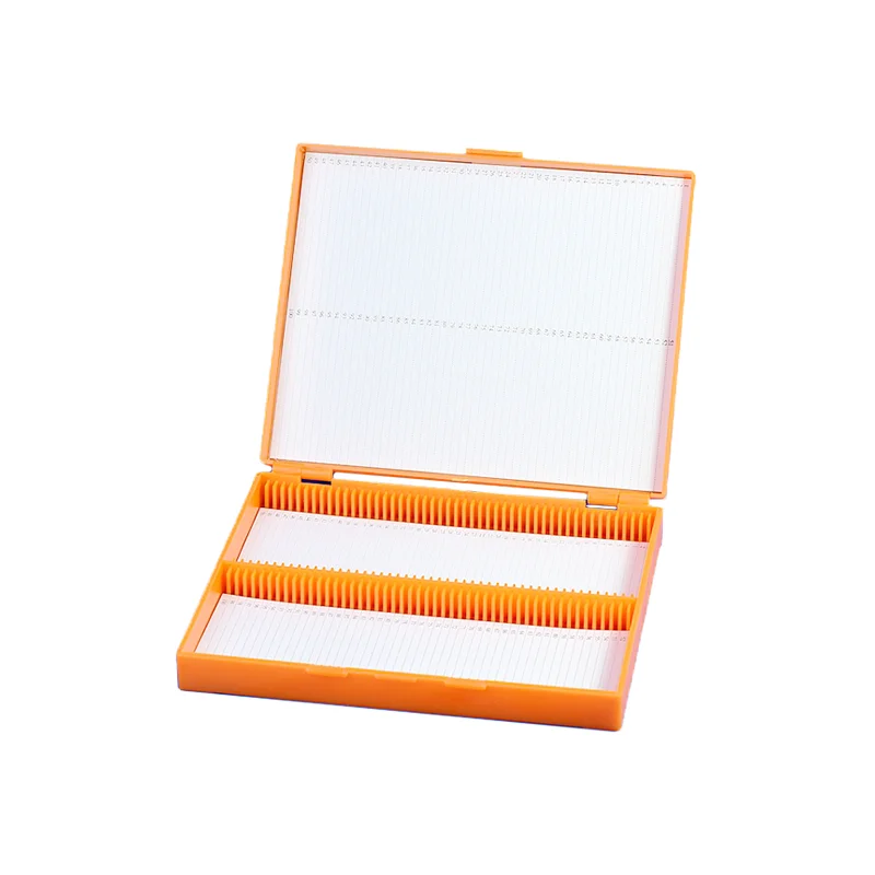 ABS Prepared Microscope Glass Slide Storage Box for Lab