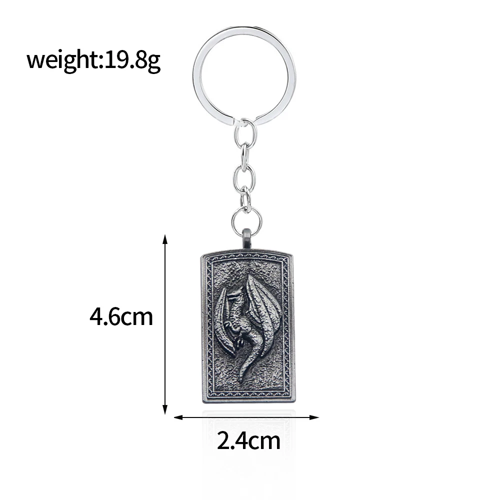 Game Elden Ring Keychain Dragoncrest Greatshield Talisman Pendant Keychain