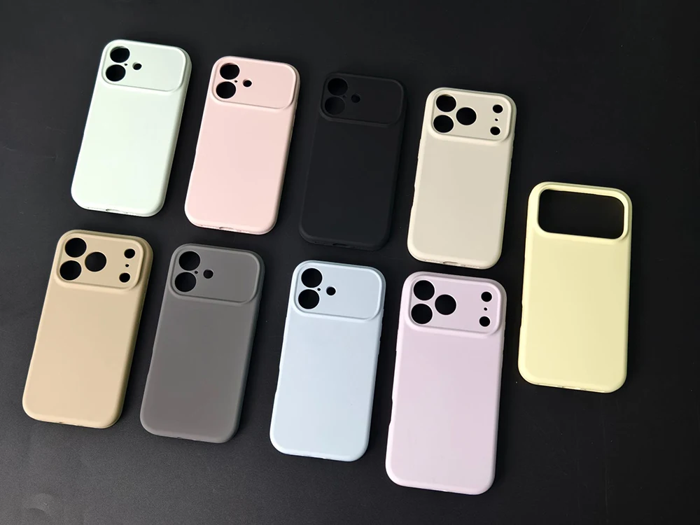 product laudtec slim liquid silicone 3 layers full covered soft gel rubber case cover for iphone 17 pro 2025 for apple magnetic case-10