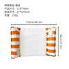 Opp bagged-2 tube straight stripe with net floating row orange