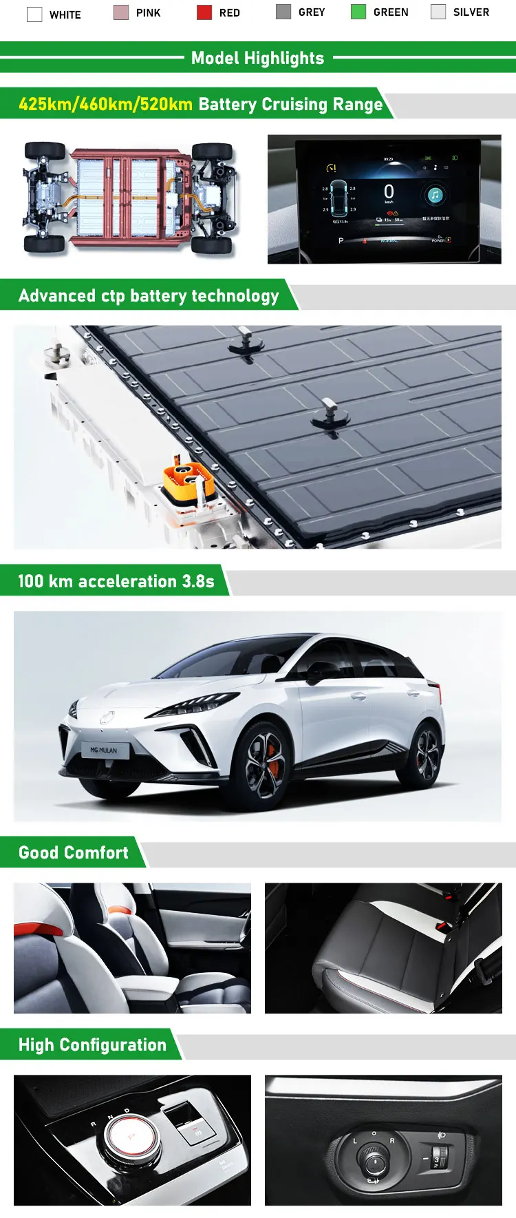 Mg Mulan Auto Km Mg Green In Stock New Energy Special Vehicles