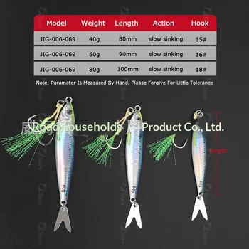 Trail-Blazing Little Sprite Iron Plate Lure Slow Shake Long-Cast Spanish Mackerel Sequin Sea Fishing Boat Fishing Artificial – Lure – view 3