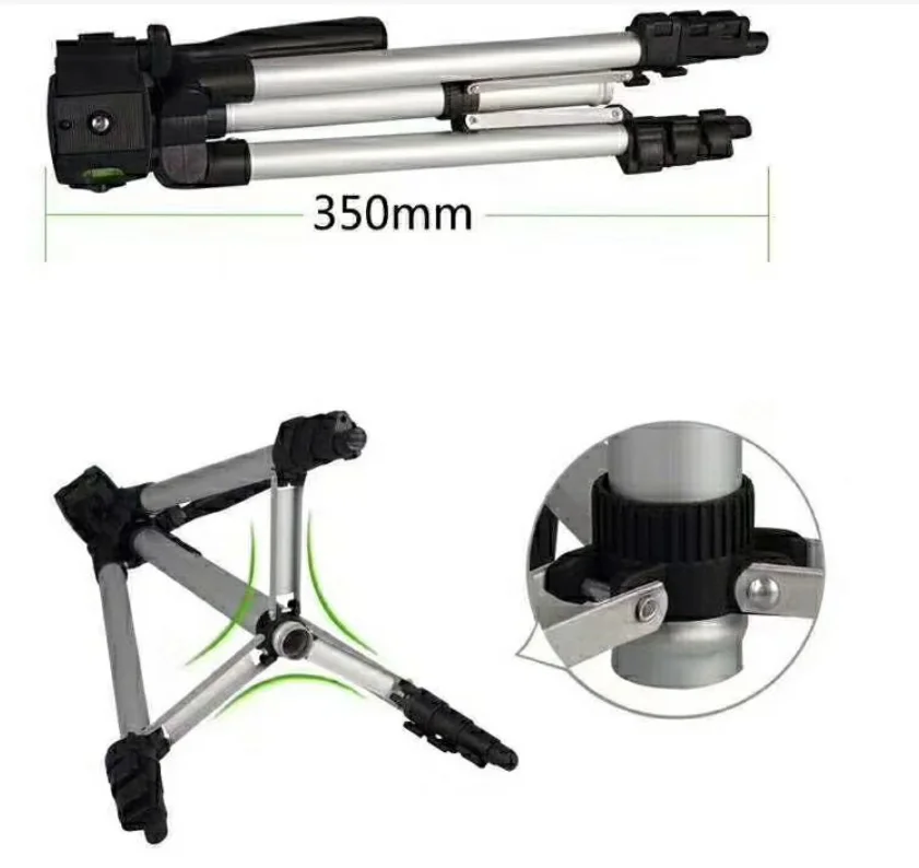 Легкий штатив для телефона 110 см 3110A, алюминиевый дорожный штатив для камеры, телефона с сумкой для переноски и держателем для телефона, крепежный винт 1/4 дюйма