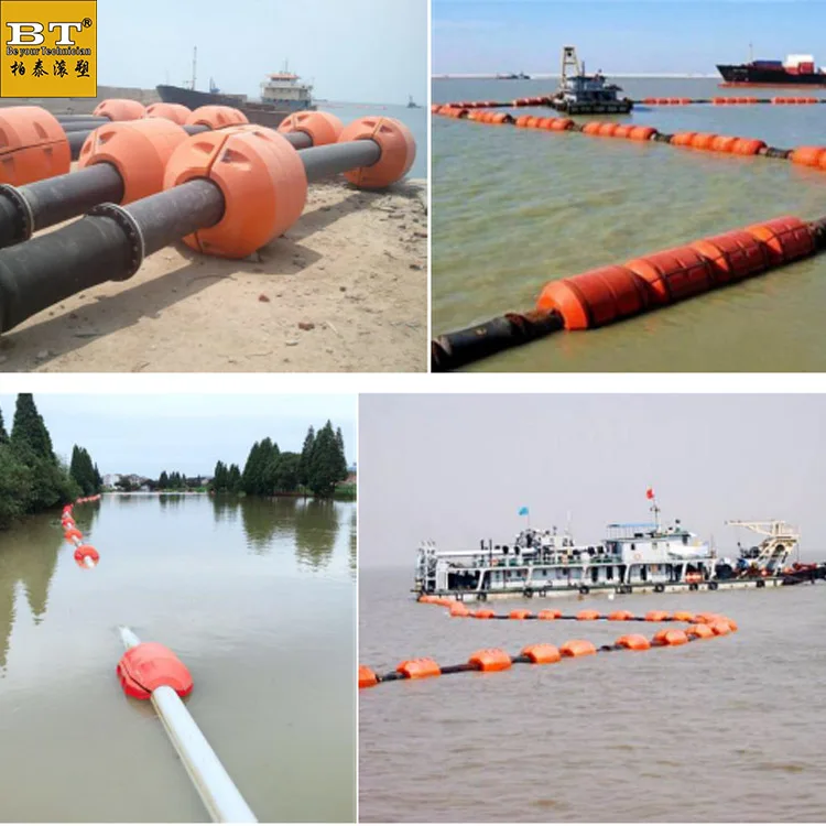 Rotomoulding Machine Made Assembled Buoy Float for Dredging Pipes with Floating Containment Boom
