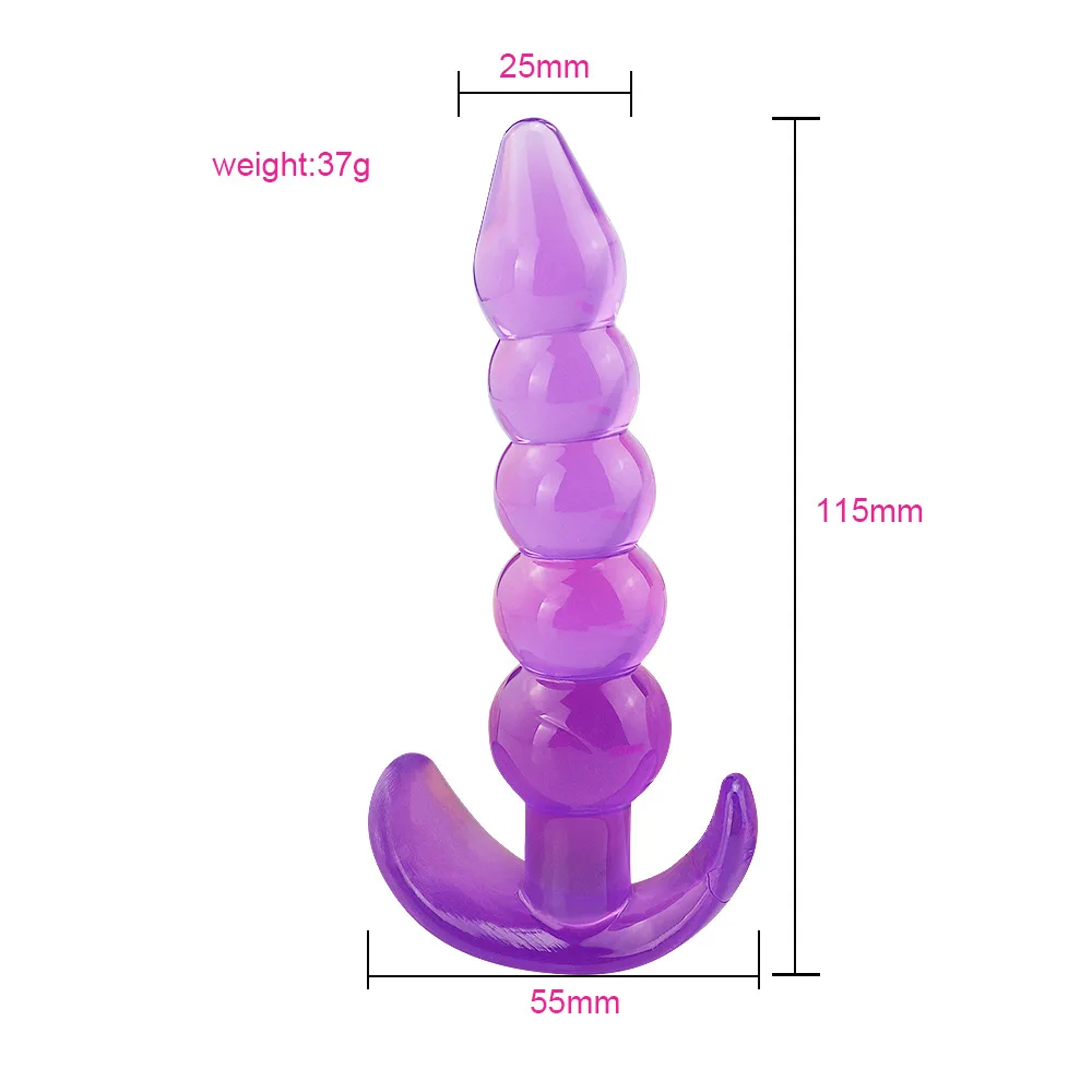 Women Jelly Anal Beads Orgasm Vagina Plug Play Big Anal Stimulator Sex Toys  Butt Plug Anal Mujer