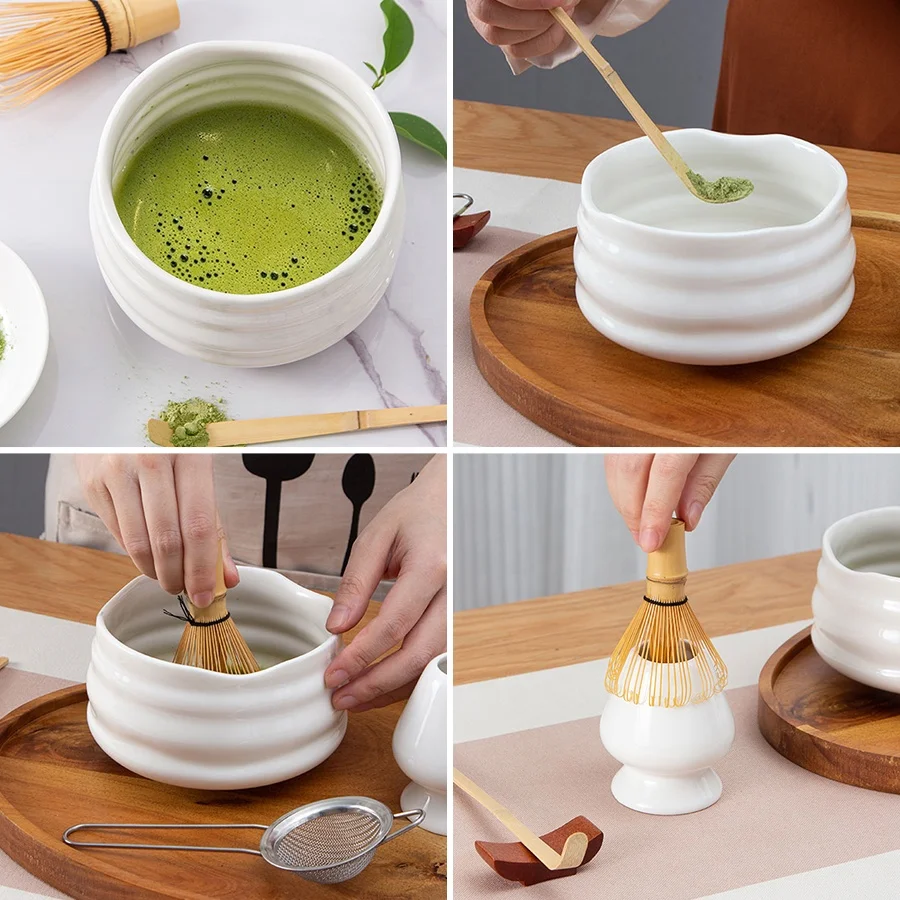 Aangepaste Matcha Gift Set 1 tot 10 stuks Japanse Matcha Tool met Oem Gift Box 7 matcha hulpmiddel
