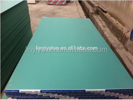 Factory Price Gypsum Ceiling Board Drywall 8 X 4 9mm Moisture Resistant Plasterboard