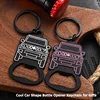 Car shaped keychain bottle opener