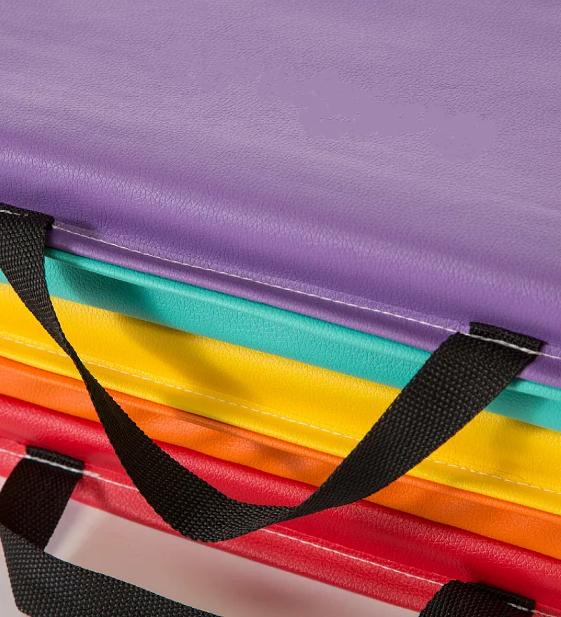 Rainbow Color Safe Active Play Exercise Mat Multi-Use Kid Tumbling Mat ...