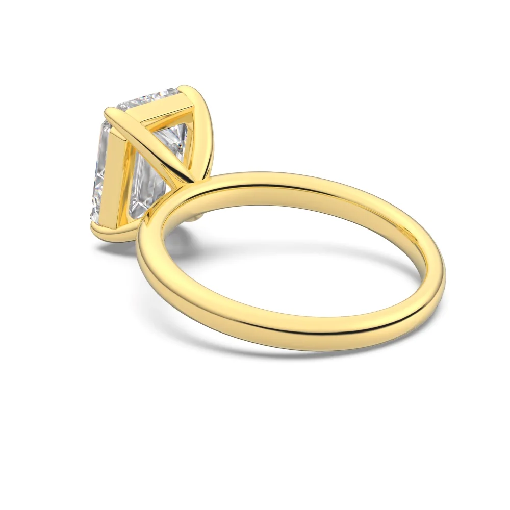 KAKODIY Classic Style Fine Jewelry 925 Sterling Silver 4.0ct Rectangular 5A Zirconia Bridal Wedding Engagement Promise Women's Ring detail 6