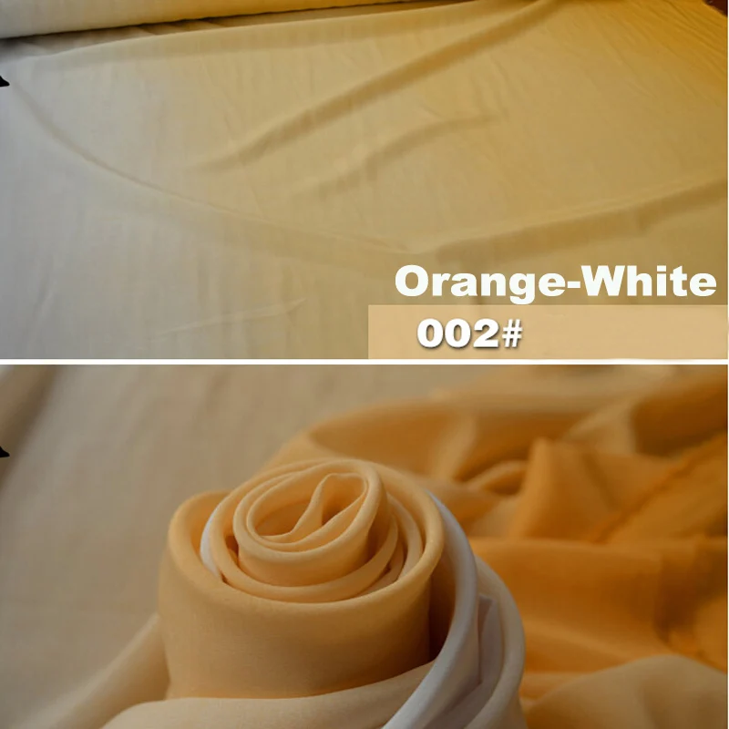 Factory Price High Quality Plain Woven Polyester Chiffon Ombre Fabric