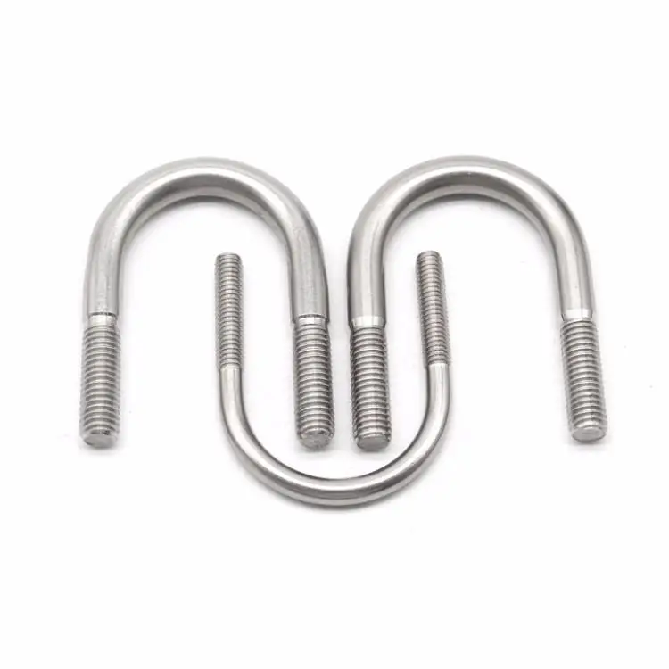 Din 3570 Galvanized Carbon Steel Square U Bolts Grade 8.8 U Shaped Bolt