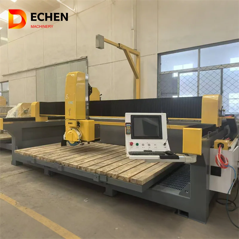 5 Axis CNC Bridge Saw Stone Cutting Machine with Camera