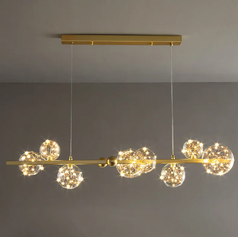 Circular chandeliers imported from china modern glass ball chandelier pendant lamp for kitchen gold led light chandelier pendant
