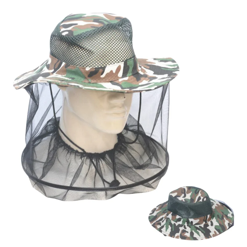 Wholesale Foldable Hat for Anti-bee Anti-Insect & Anti-Mosquito Outdoor Nylon Fishing Sun Hat Gardening Work Protection Tool