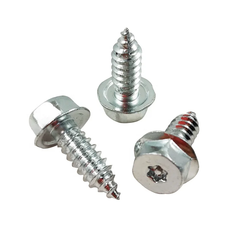 Steel T20 Torx with Pin License Plate Screws for Car Truck SUV Vehicle
