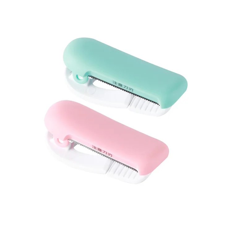 New Japanese Style 4 Colors Mini Portable Clip Type Handheld Washi Tape Cutter Dispenser