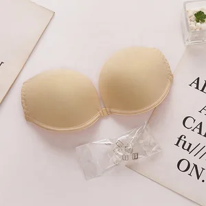 Wholesale High Quality Underwear Sexy Bra Non Padded Fancy Ladies Undergarments Silicone Straps Women Bras