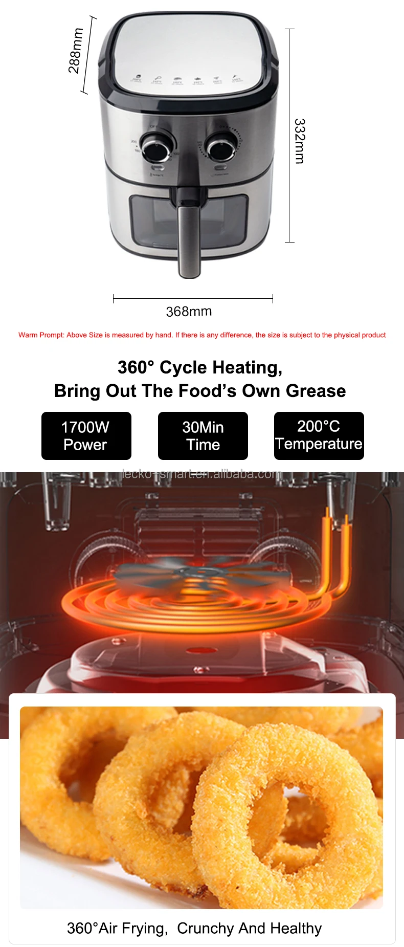 Wholesale Top Quality Air Fryer Oven Household Electric Kitchen