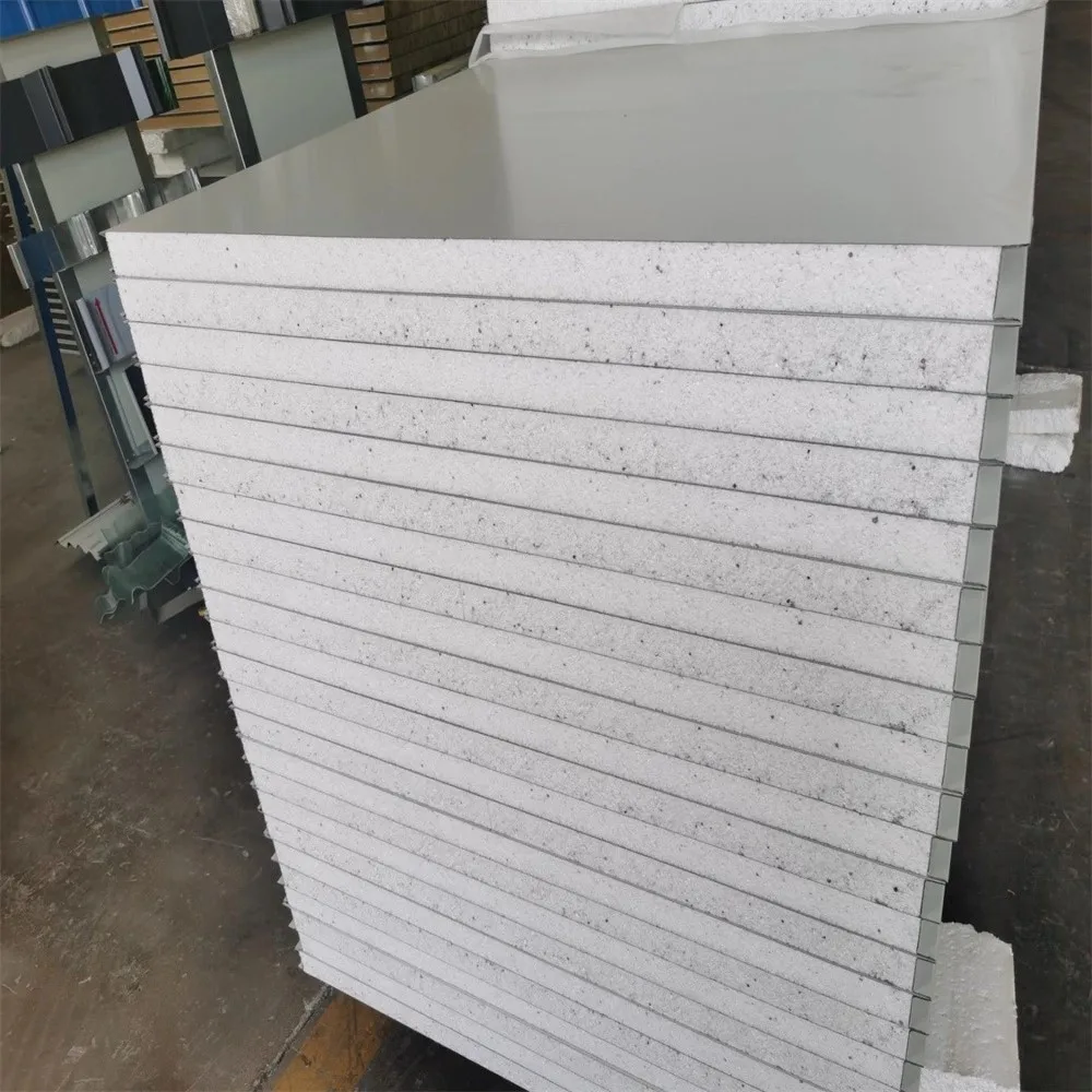 Factory Direct Supply Fireproof Insulated Prefab Modular House Acoustic Sandwich Panel Manufacturer EPS Sandwich Panels