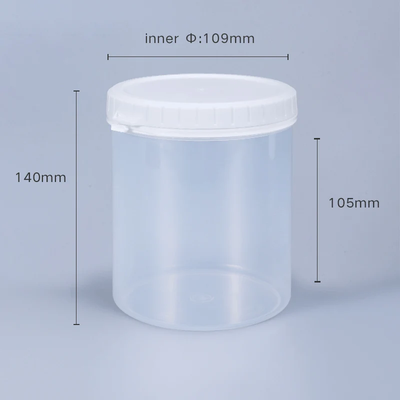 8 oz. Clear PP Plastic Square Tamper Evident Container, 105mm