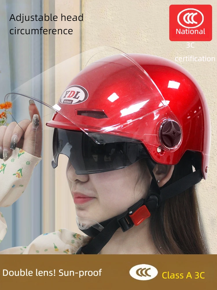 Motorcycle Helmet for Both Men and Women Summer Motorcycle Helmet Light Four Seasons Universal