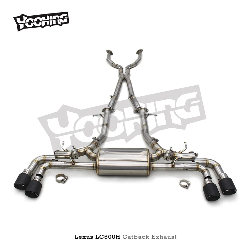 Tuning Catback Exhaust For Lexus Lc500h 3.5l 20162021 Stainless Steel