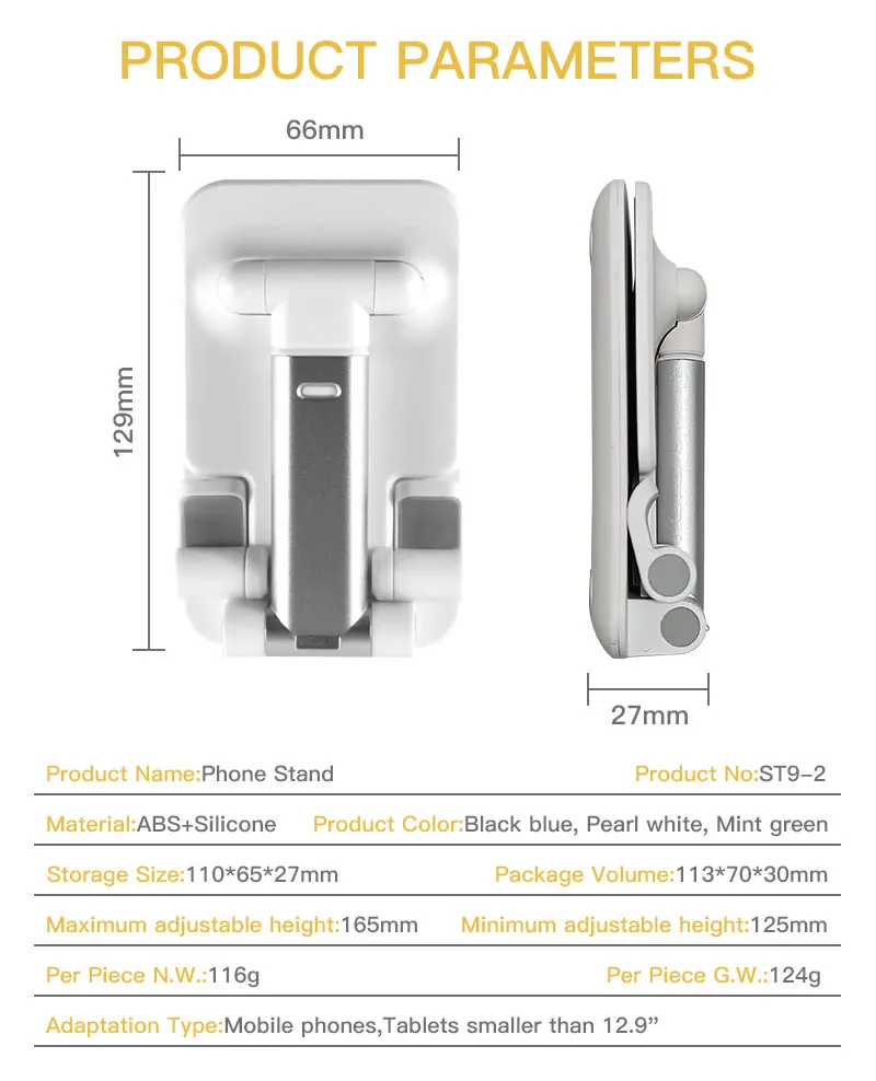 St9-2 foldable phone tablet stand