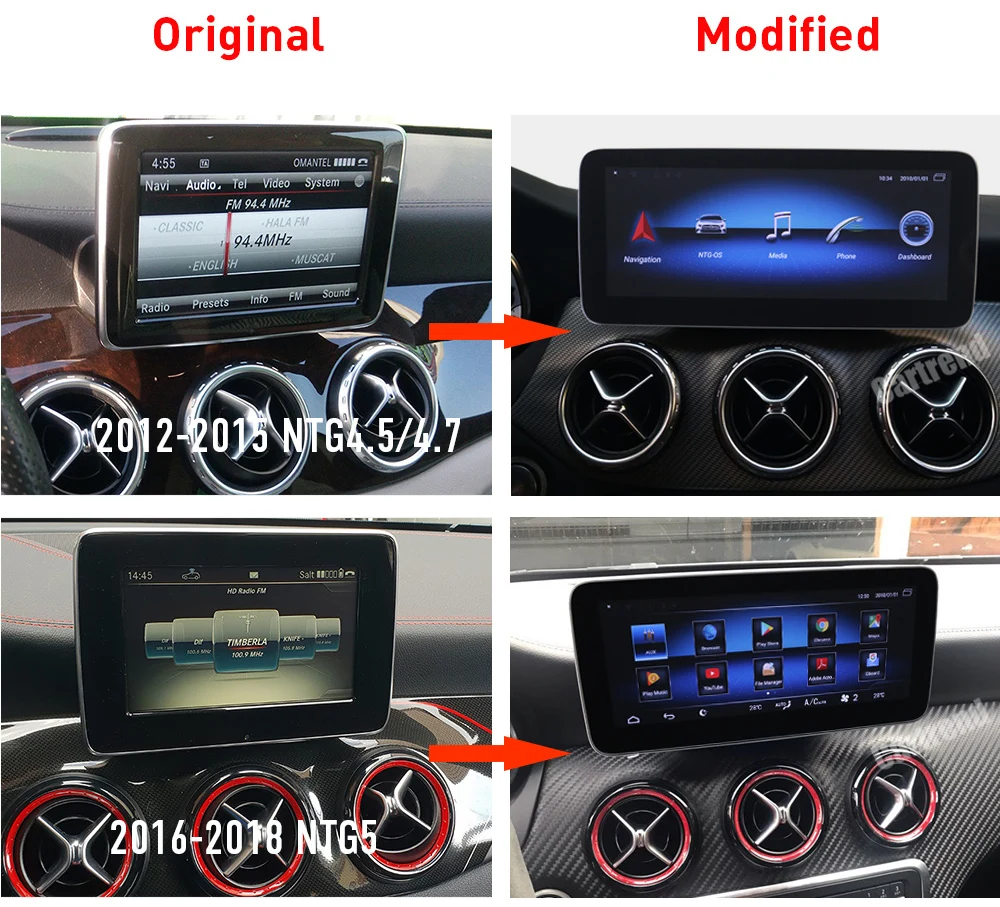 New Design W176 Android Multimedia W118 Screen X156 Display W463 Monitor With Free 3rd Party APPs
